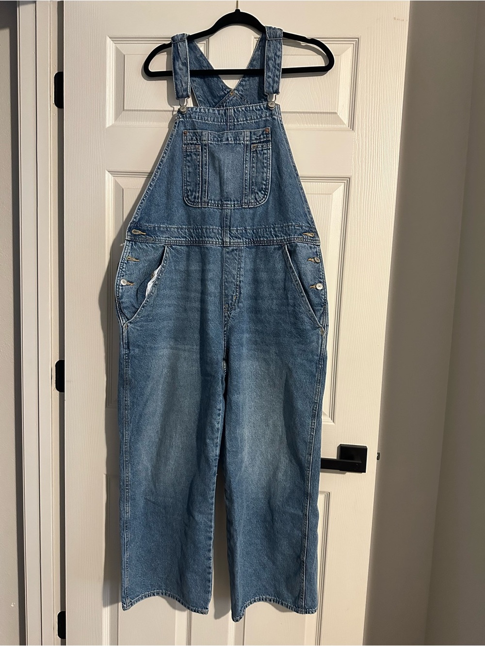 Old navy baggy wide leg overalls